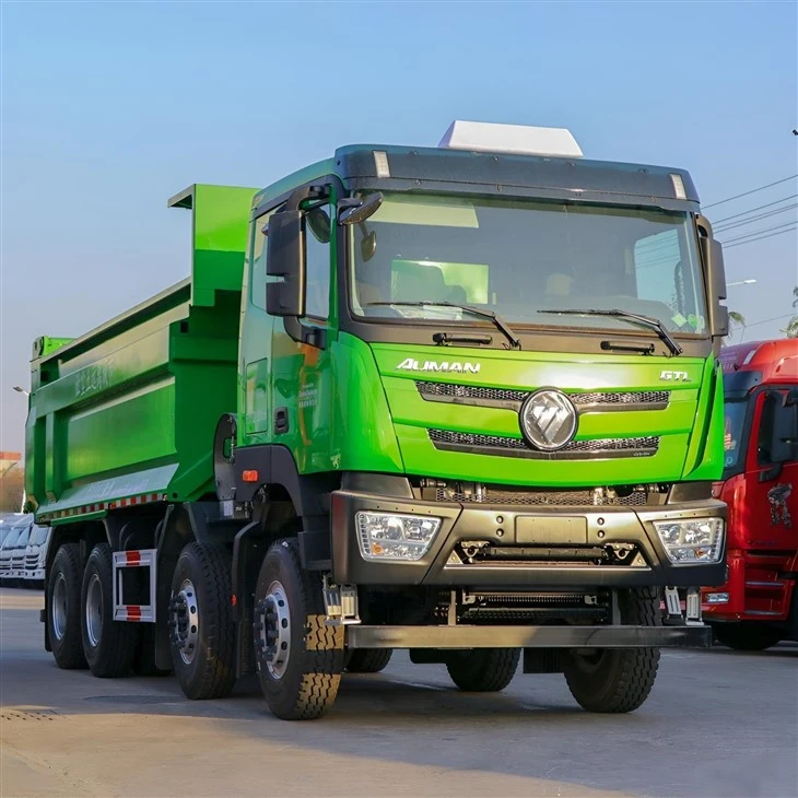 AUMAN GTL 8*4 후방 덤프 트럭 빨간 모양 8500MM*2550MM*3400MM